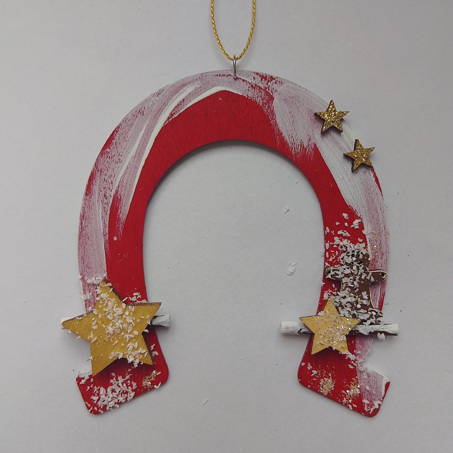 Hufeisen mit Weihnachtsmotiven