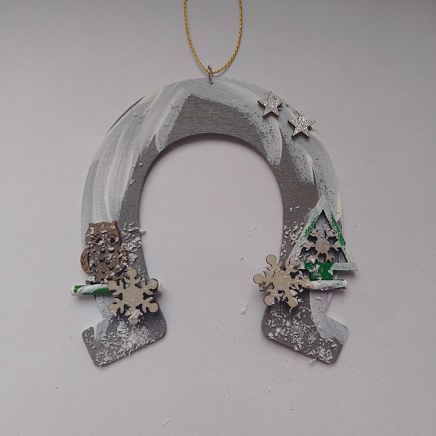 Hufeisen mit Weihnachtsmotiven
