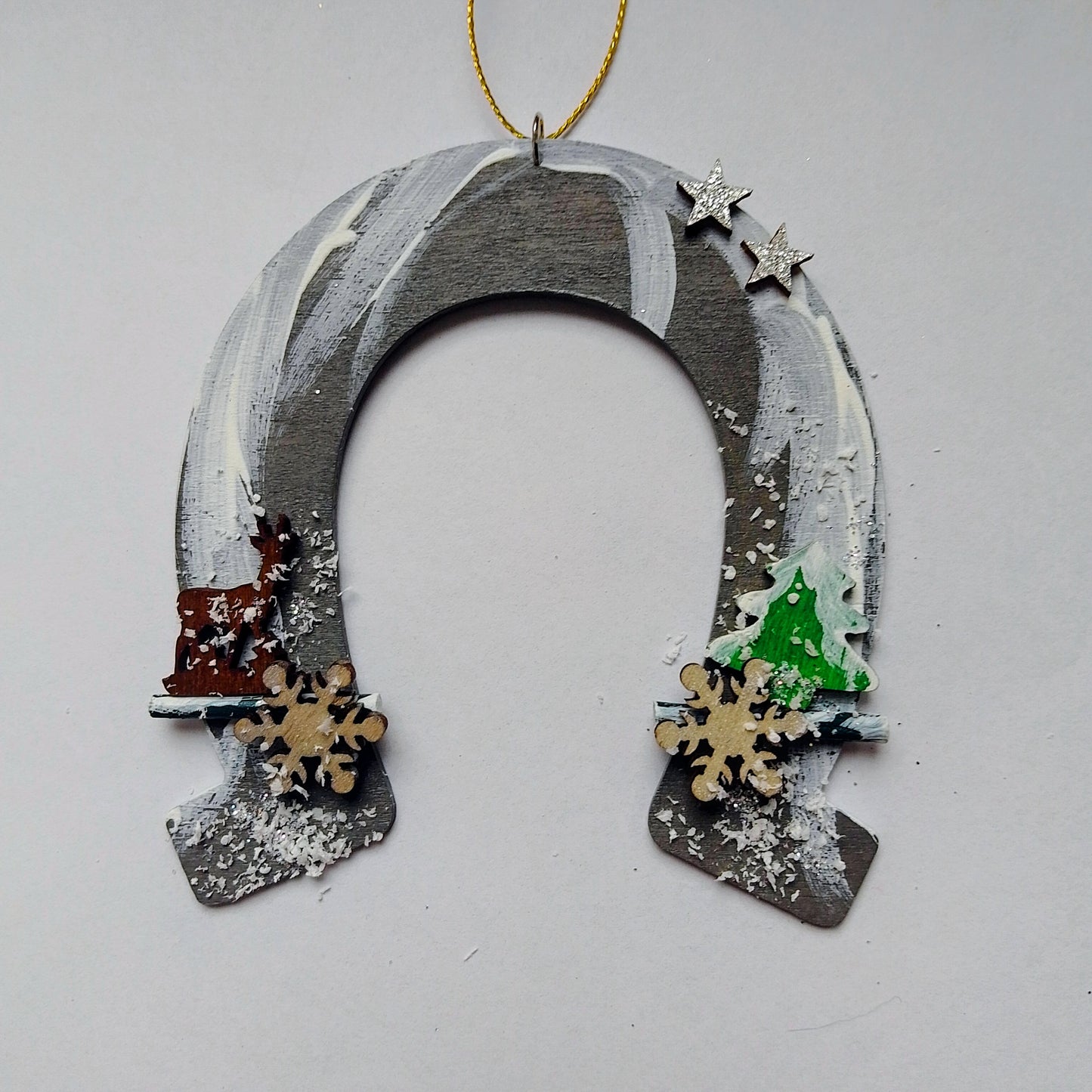 Hufeisen mit Weihnachtsmotiven