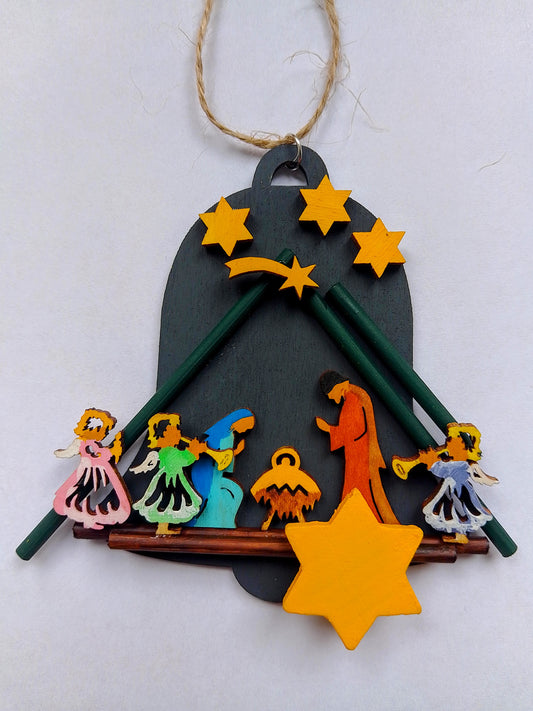 Weihnachtsglocke mit Christi Geburt