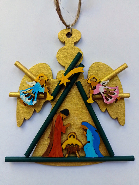 Christbaum Anhänger - Geburt im Stall