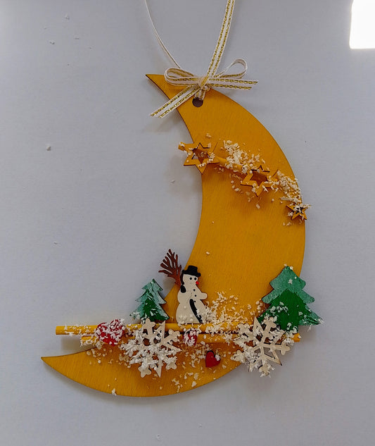 Halbmond mit Wintermotive