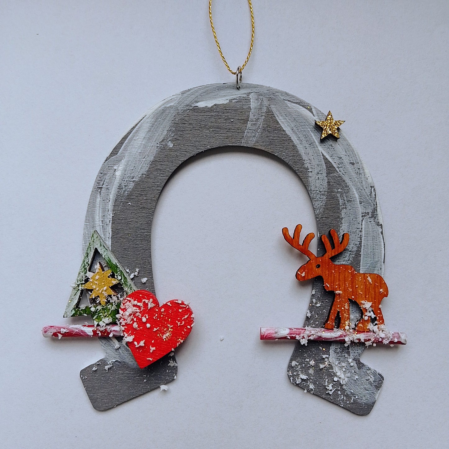 Hufeisen mit Weihnachtsmotiven