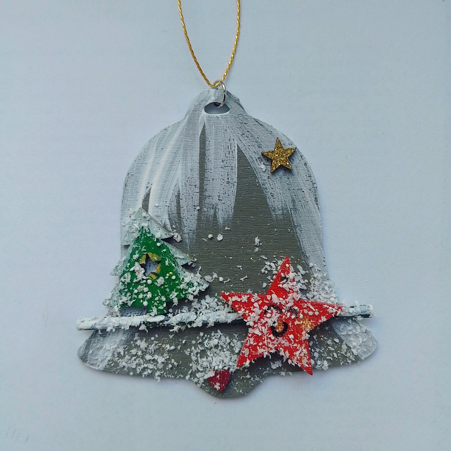 Weihnachtsglocke mit Schneeeffekt