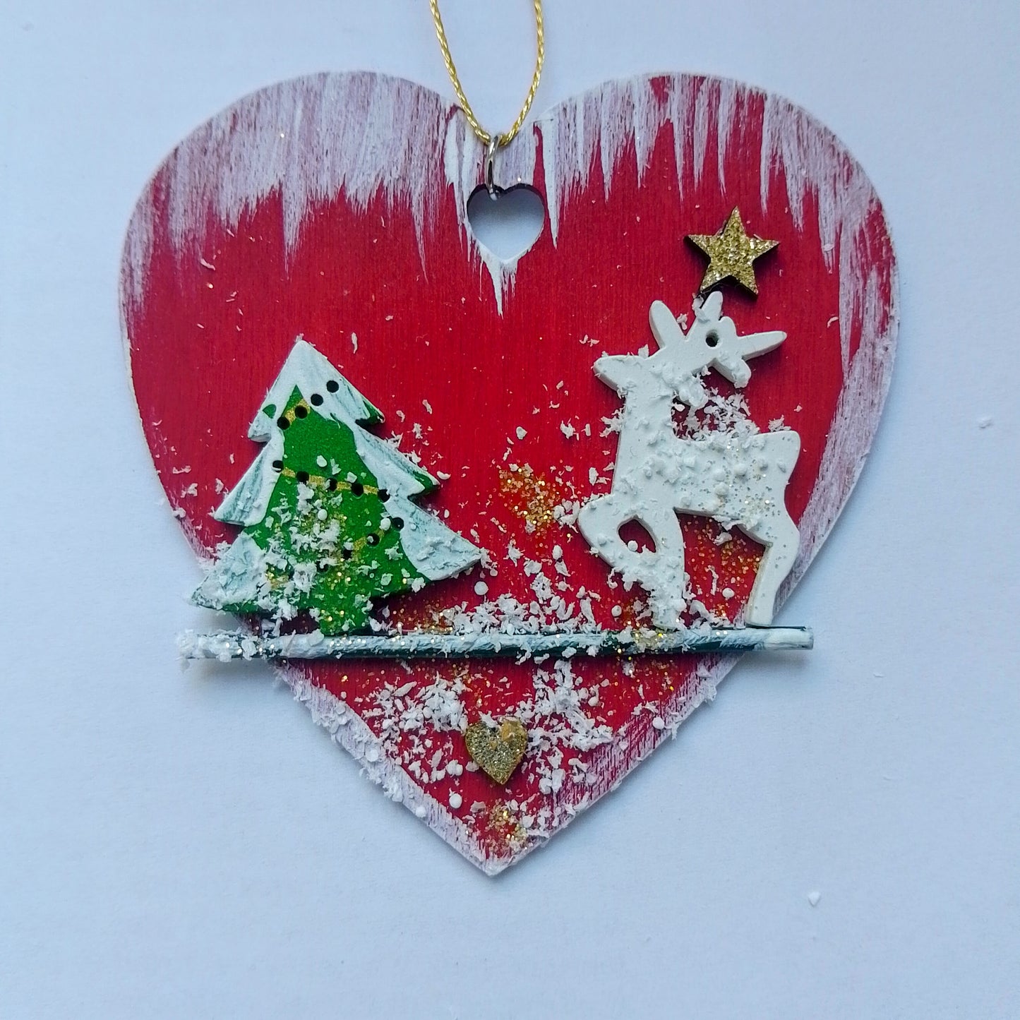 Rotes Weihnachtsherz