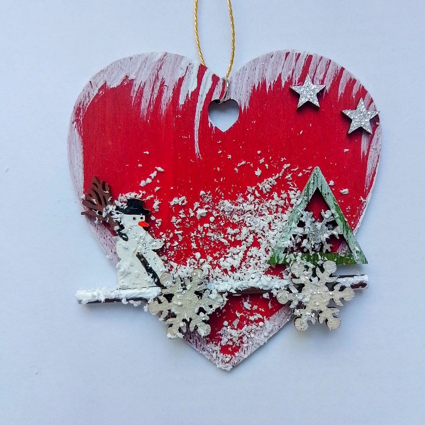 Rotes Weihnachtsherz