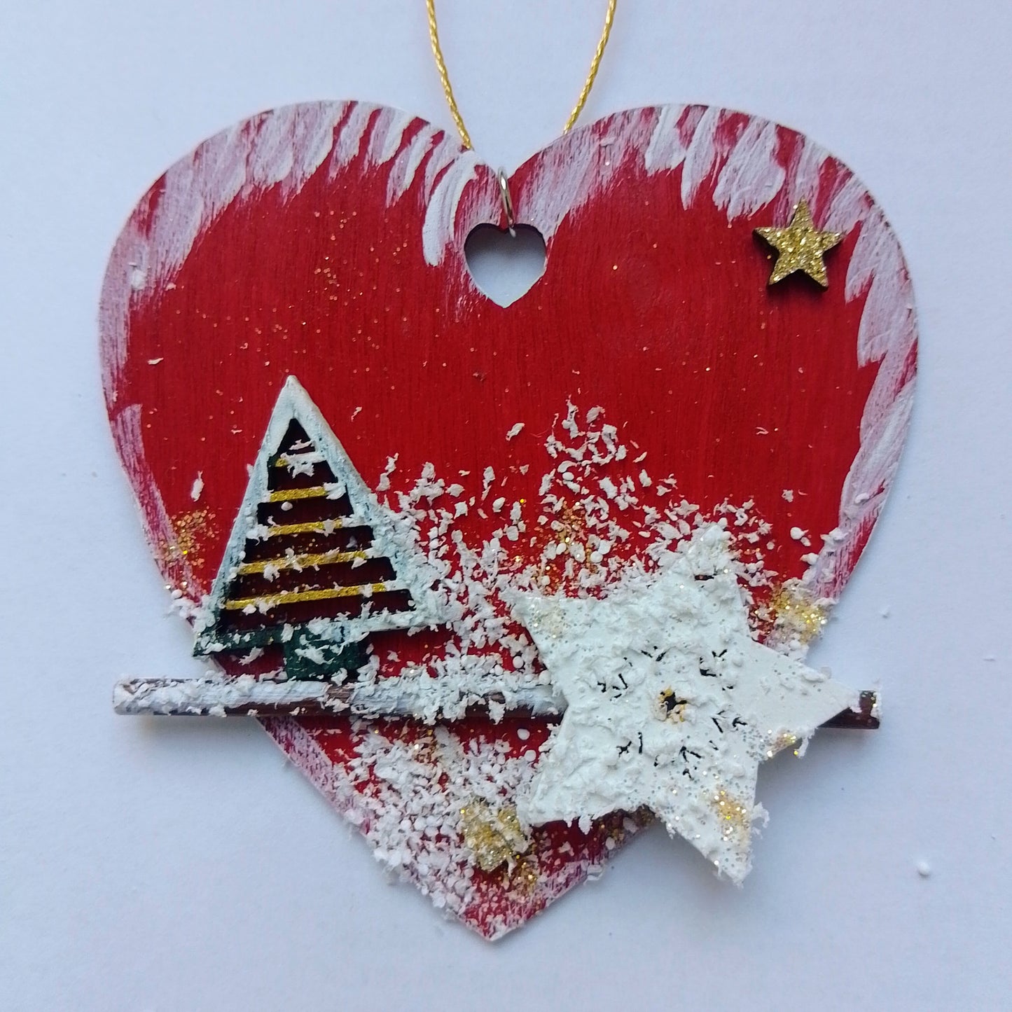 Rotes Weihnachtsherz