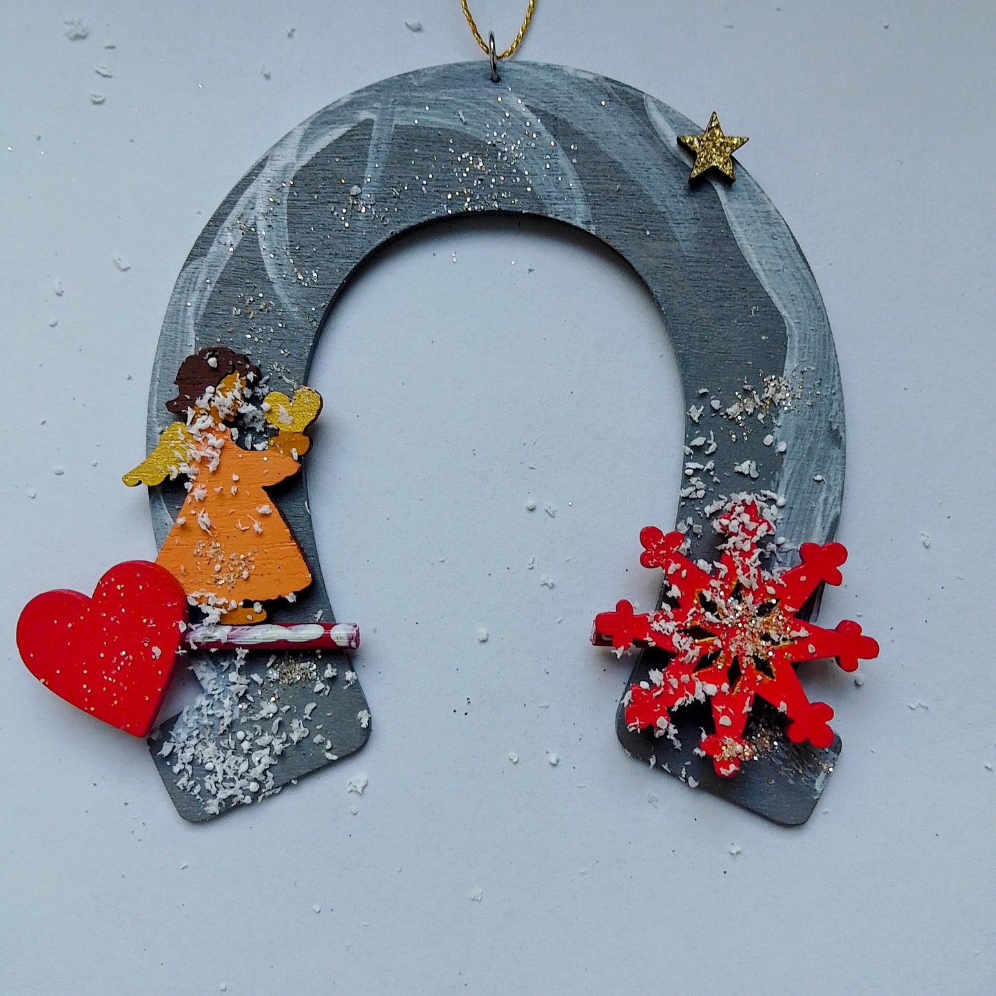 Hufeisen mit Weihnachtsmotiven