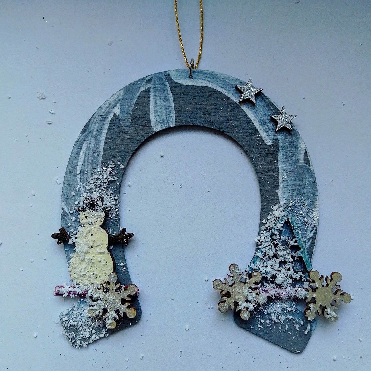Hufeisen mit Weihnachtsmotiven