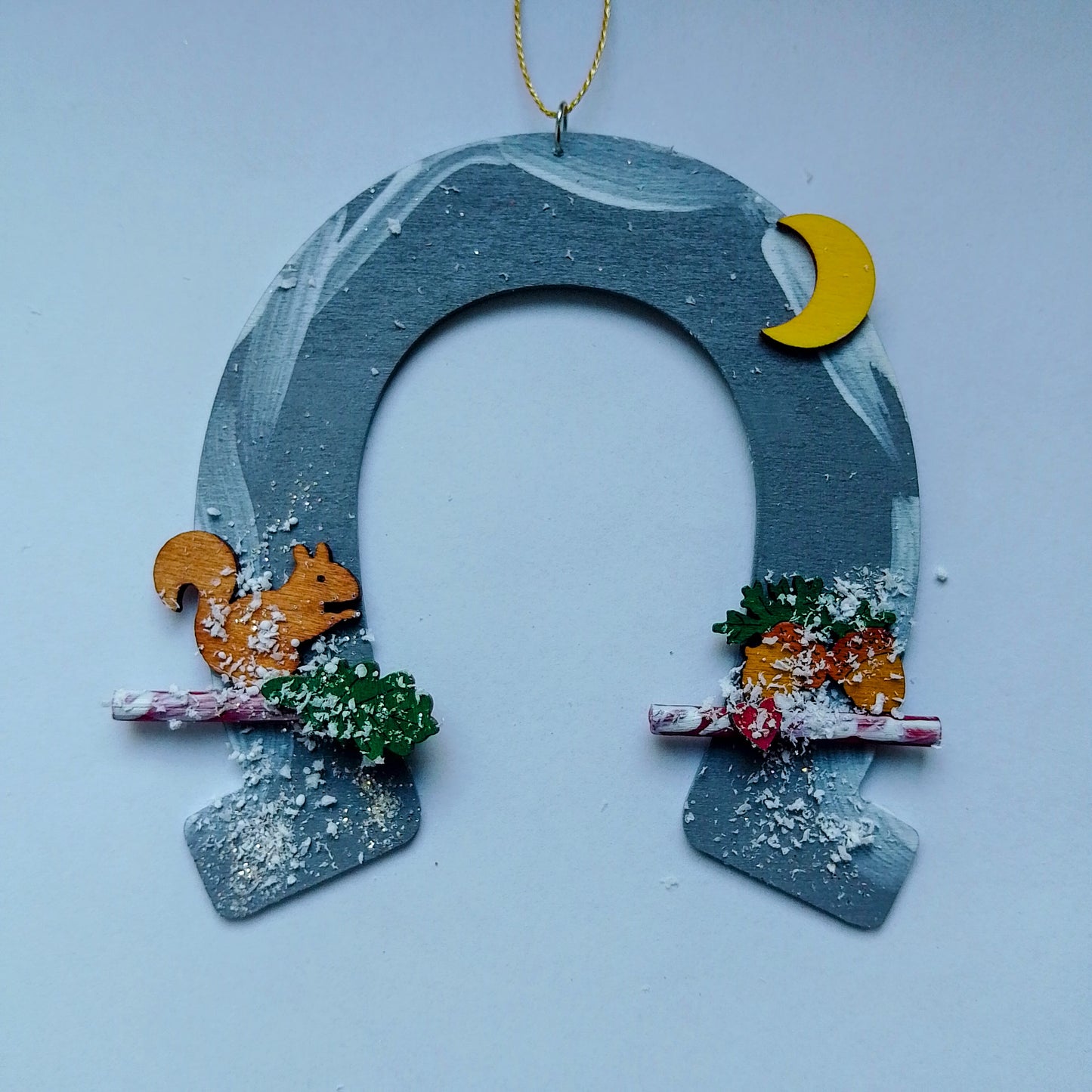Hufeisen mit Weihnachtsmotiven