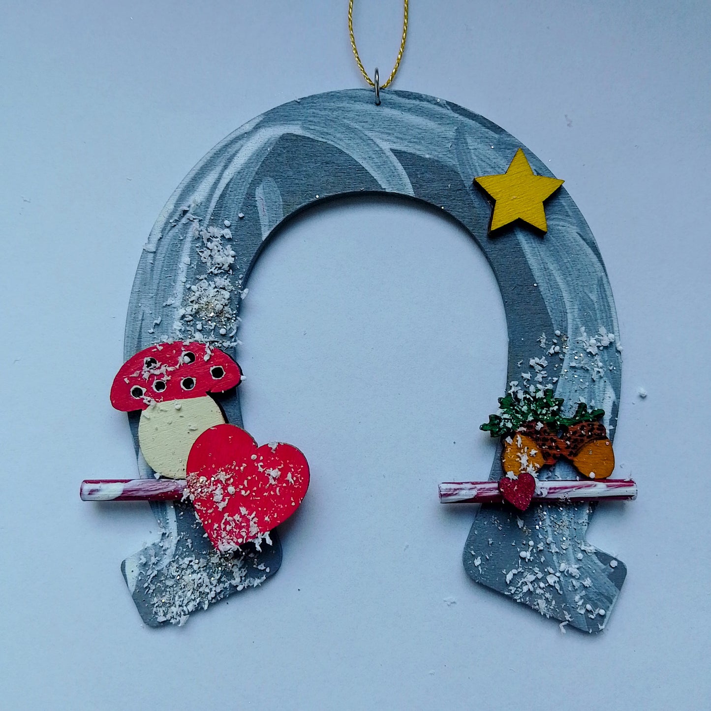 Hufeisen mit Weihnachtsmotiven