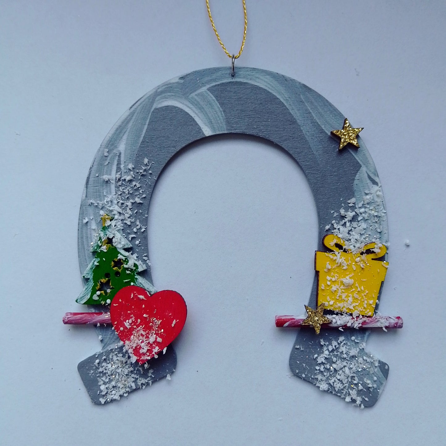 Hufeisen mit Weihnachtsmotiven