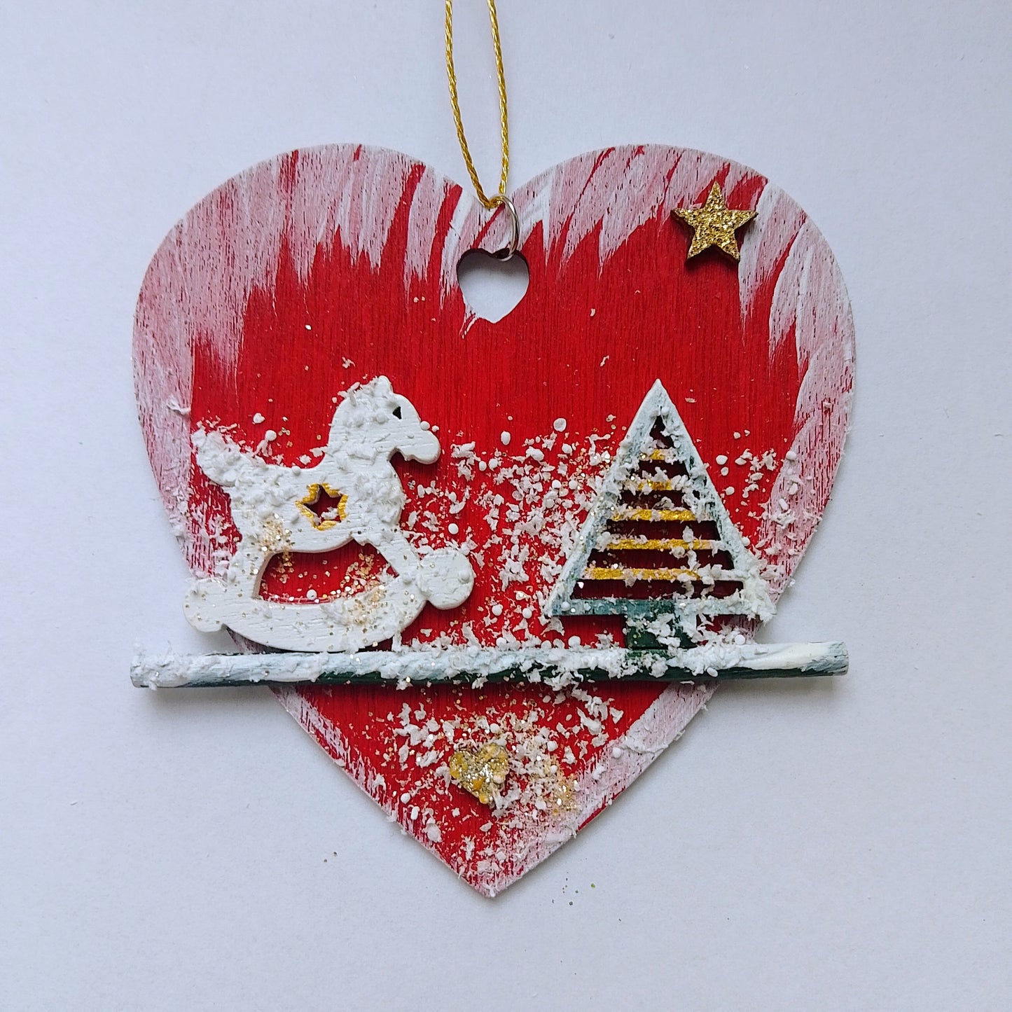 Rotes Weihnachtsherz