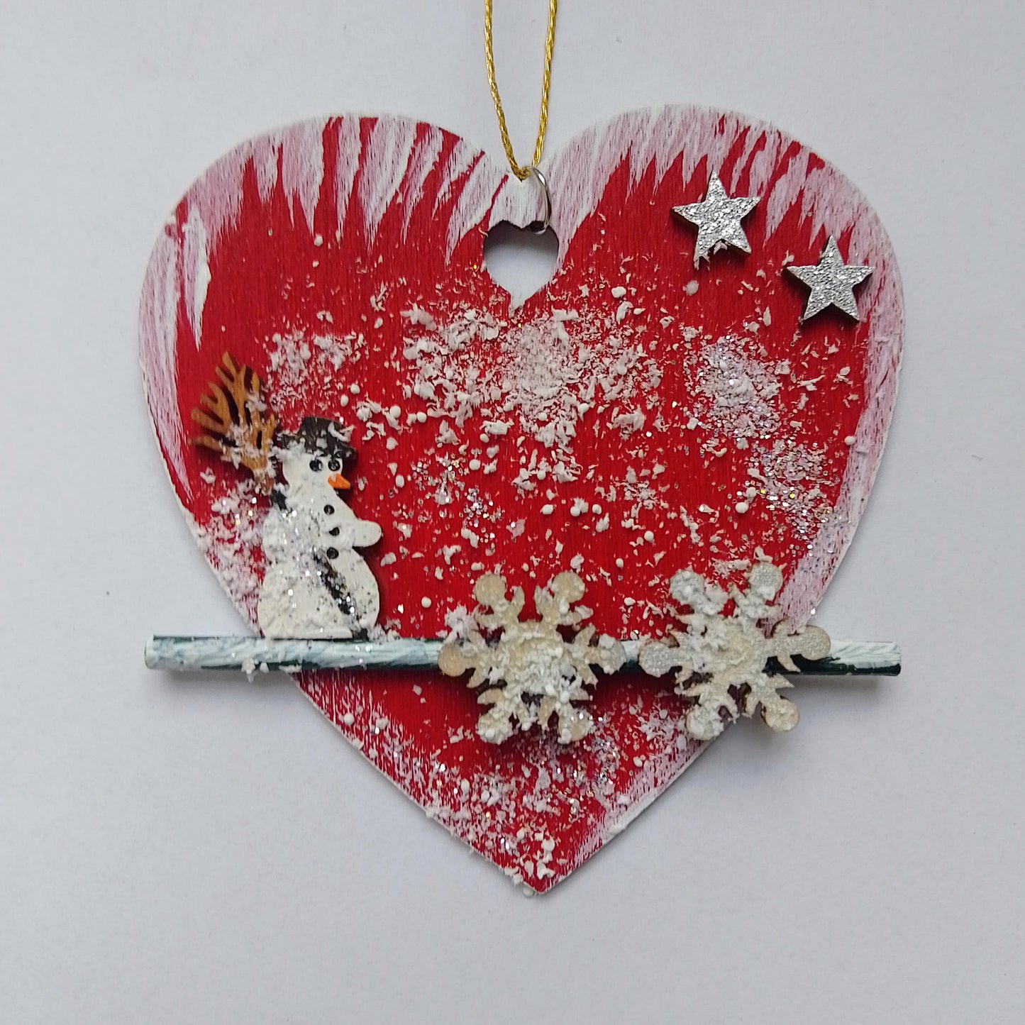 Rotes Weihnachtsherz
