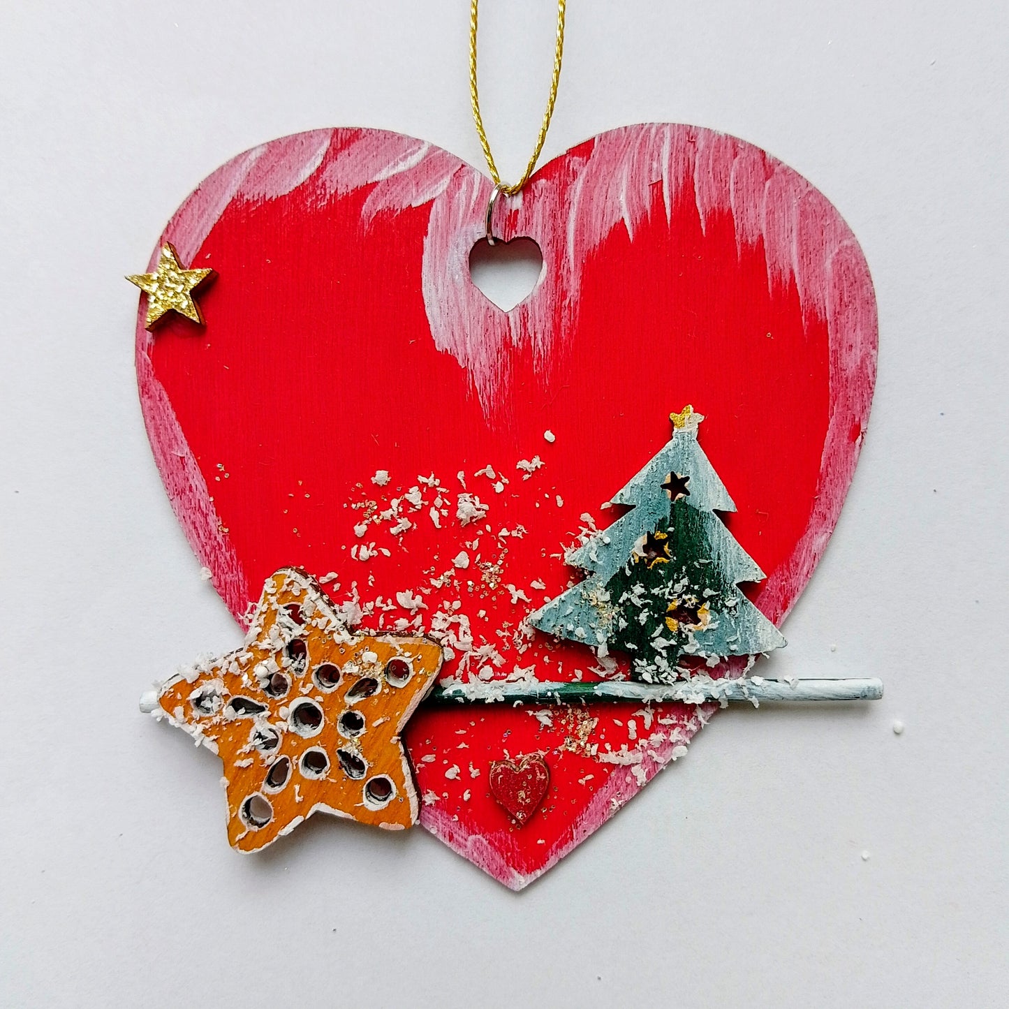 Rotes Weihnachtsherz