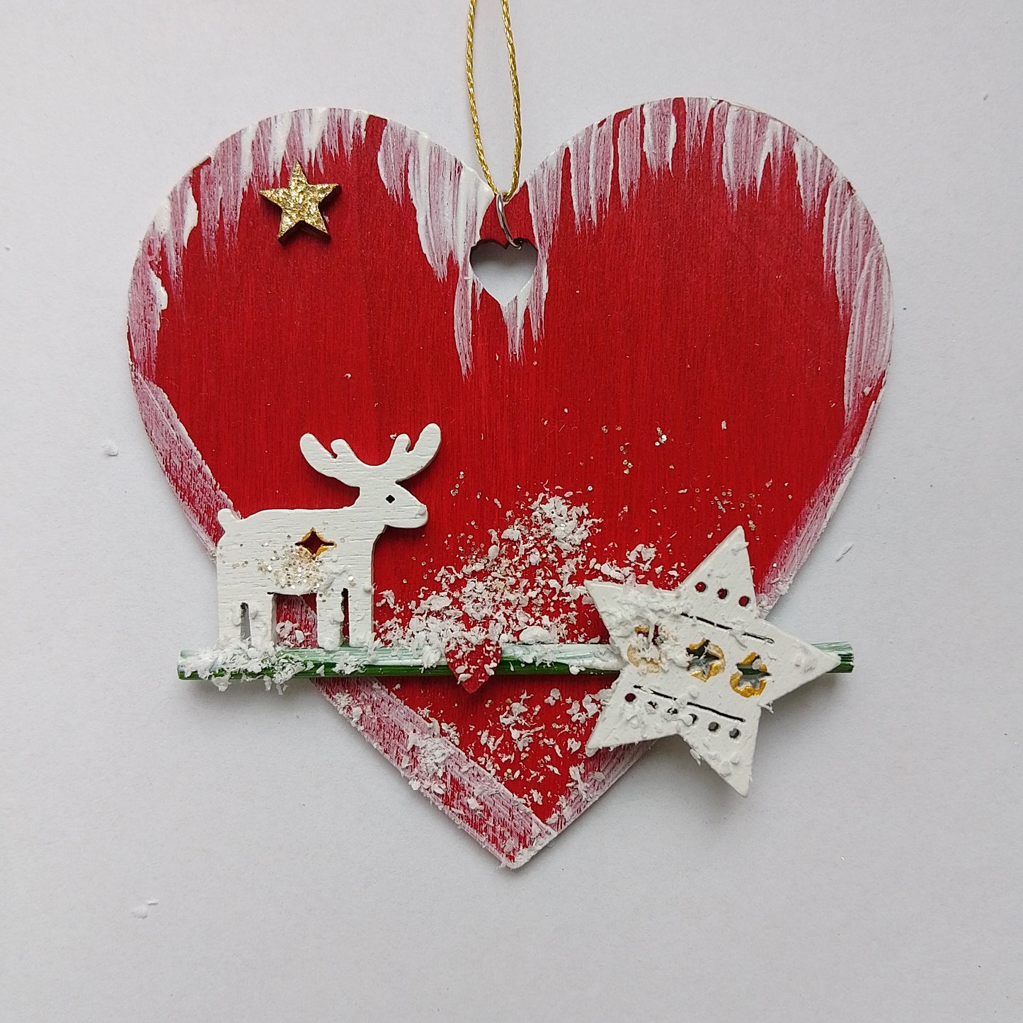 Rotes Weihnachtsherz