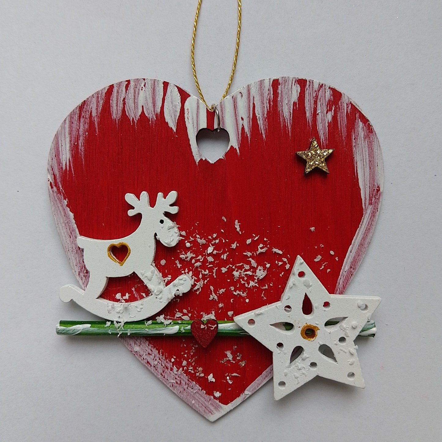 Rotes Weihnachtsherz