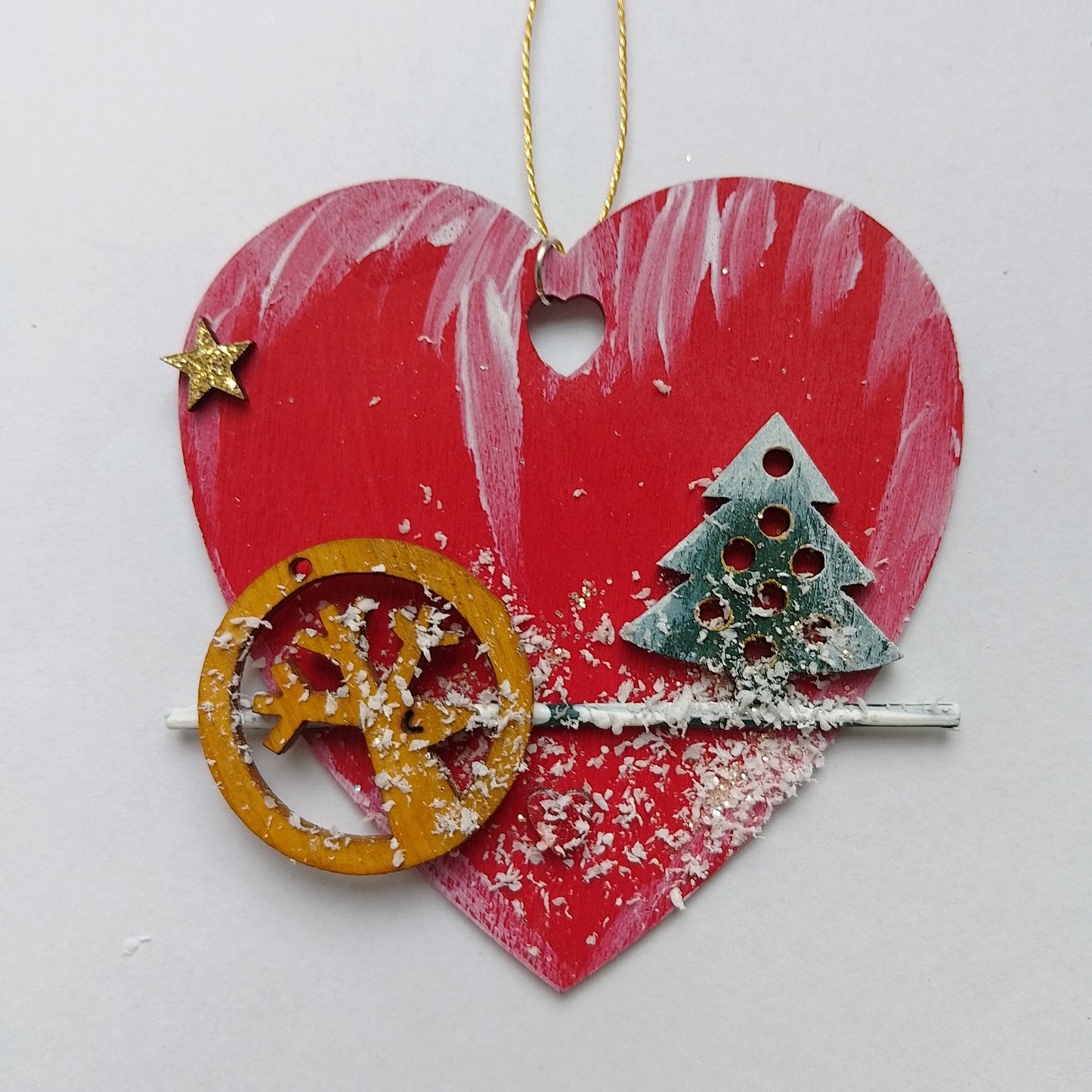 Rotes Weihnachtsherz