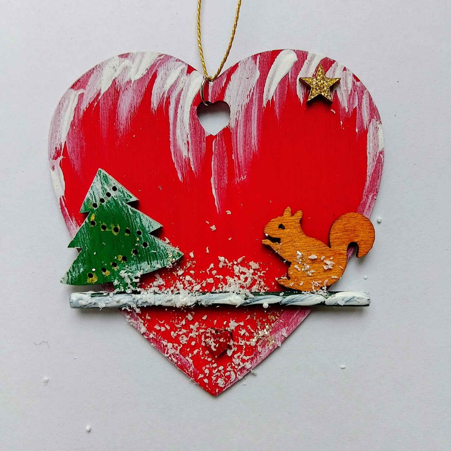 Rotes Weihnachtsherz