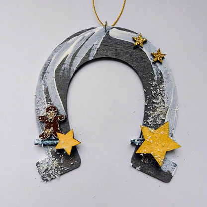 Hufeisen mit Weihnachtsmotiven