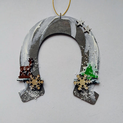 Hufeisen mit Weihnachtsmotiven