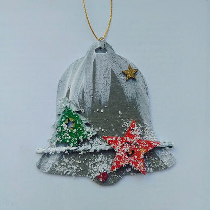 Weihnachtsglocke mit Schneeeffekt