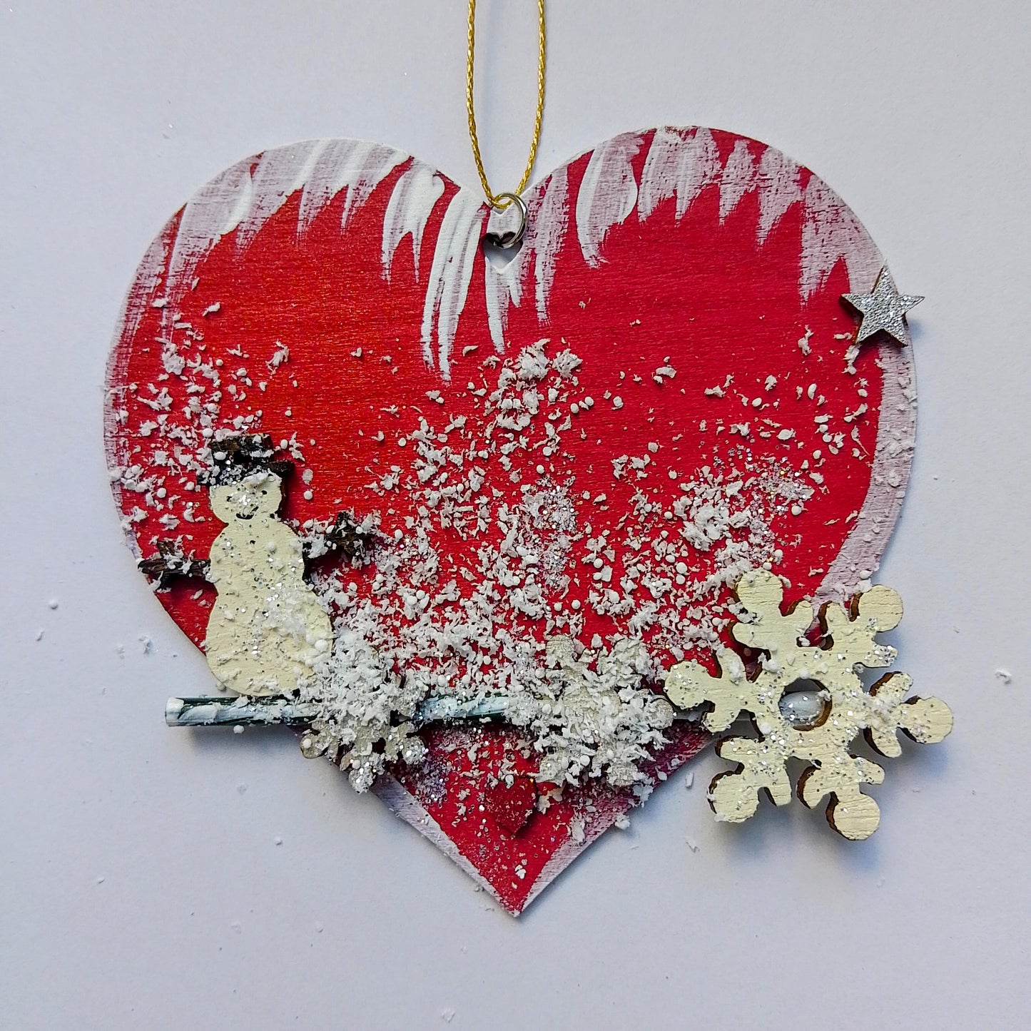 Herz mit Weihnachtsmotiven