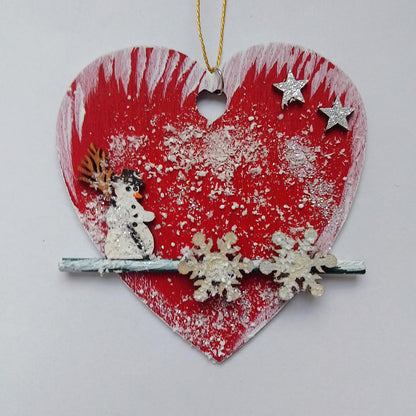 Rotes Weihnachtsherz
